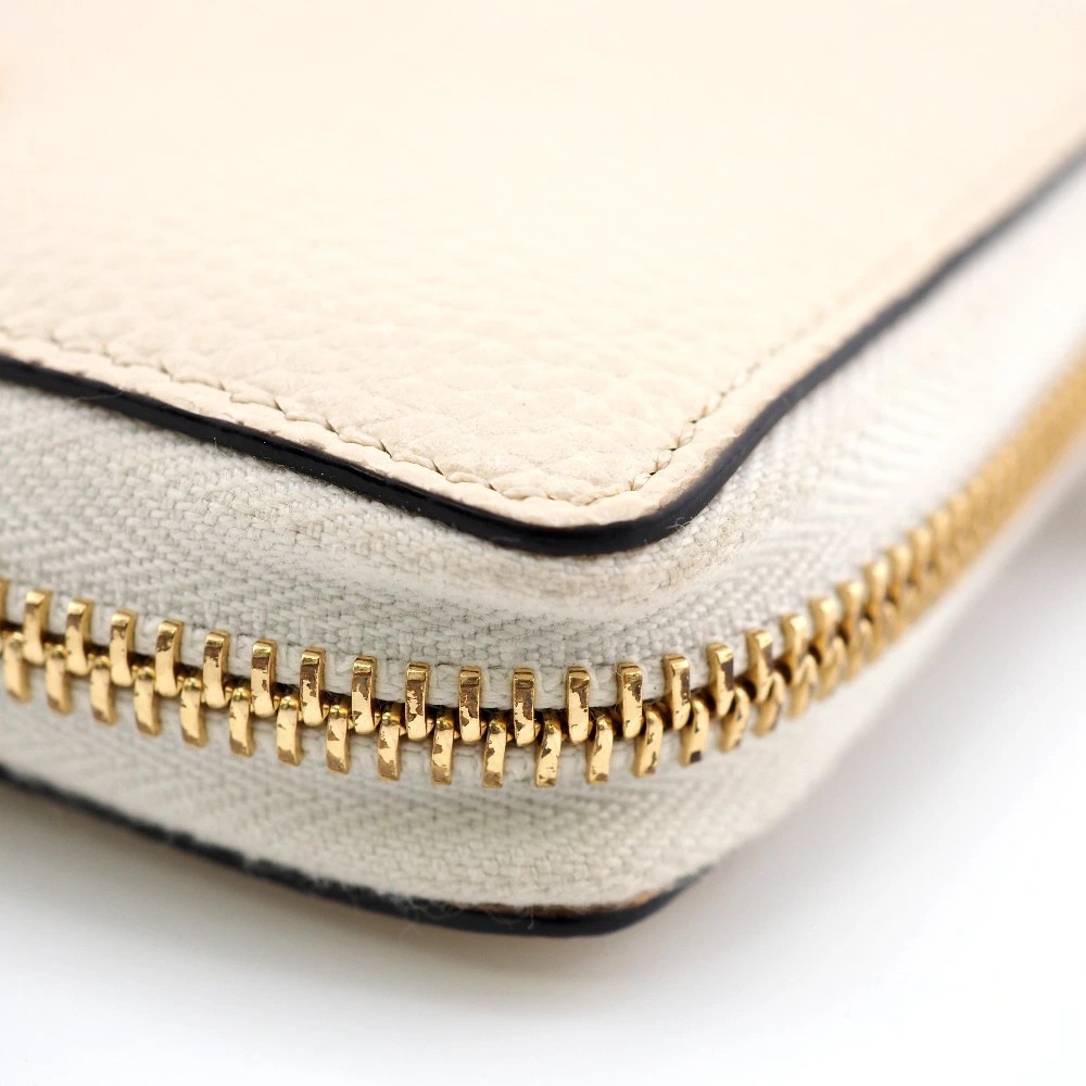 GUCCI Zumi Round Zipper Long Wallet Cream - Picture 6 of 6